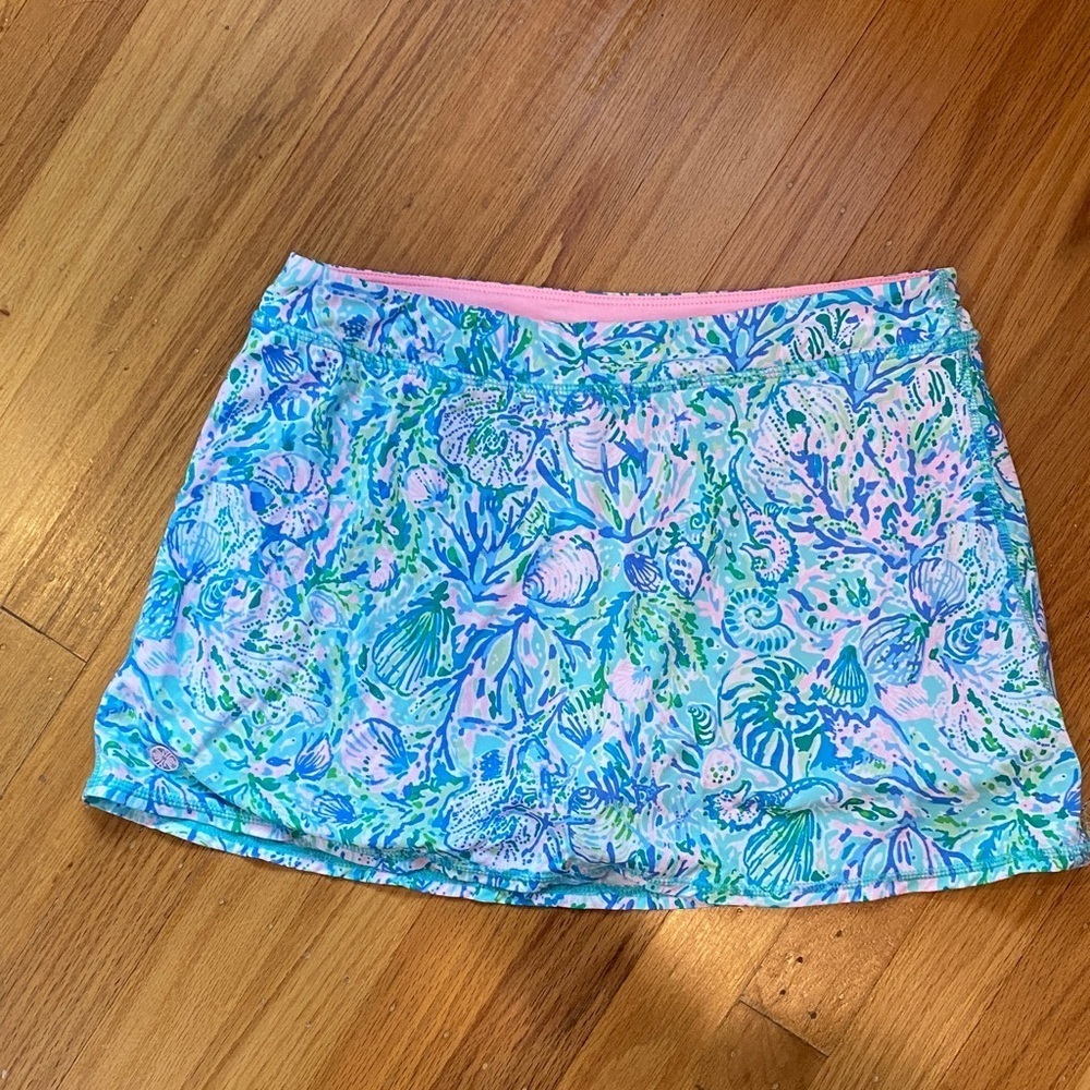 Lilly Pulitzer Kids Tropical Print Shorts - Blue and Pink